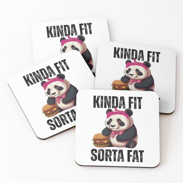 Aperçu de l'œuvre Kinda Fit Sorta Fat Funny Cute Panda créée et vendue par ZACK ART.
