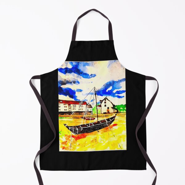 Item preview, Colorful Rusty Boat Landcape ( Also Bnw On Profile) designed and sold by KatherineKoch.
