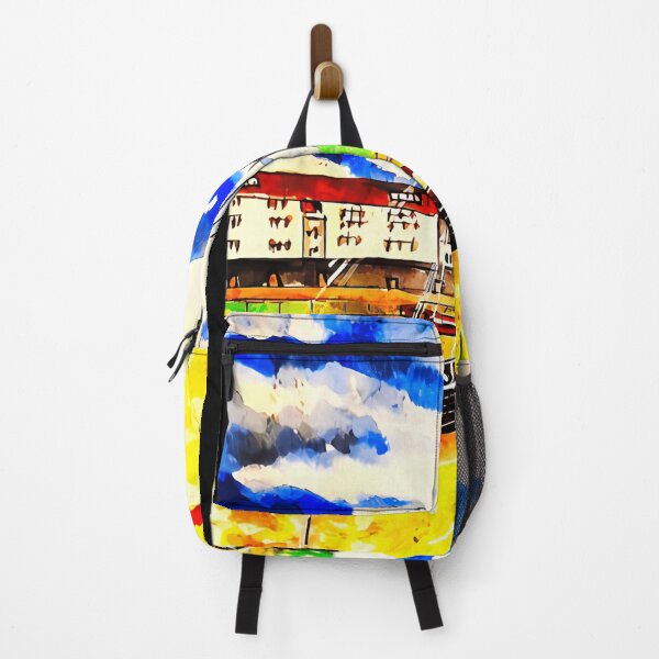 Item preview, Colorful Rusty Boat Landcape ( Also Bnw On Profile) designed and sold by KatherineKoch.