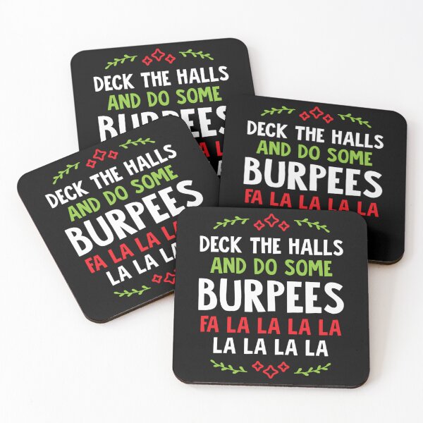 Item preview, Deck The Halls And Do Some Burpees V1 (Christmas Gym Workout) designed and sold by KatherineKoch.