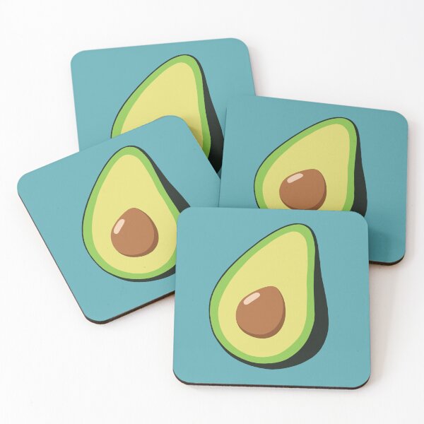 Item preview, Avocado with Blue Background designed and sold by Maya Draws.