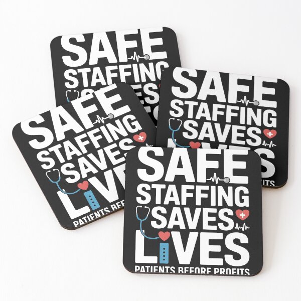 Item preview, Safe Staffing Saves Lives Nurses March Nurse Strike Support T-Shirt designed and sold by UrbanHowlz.