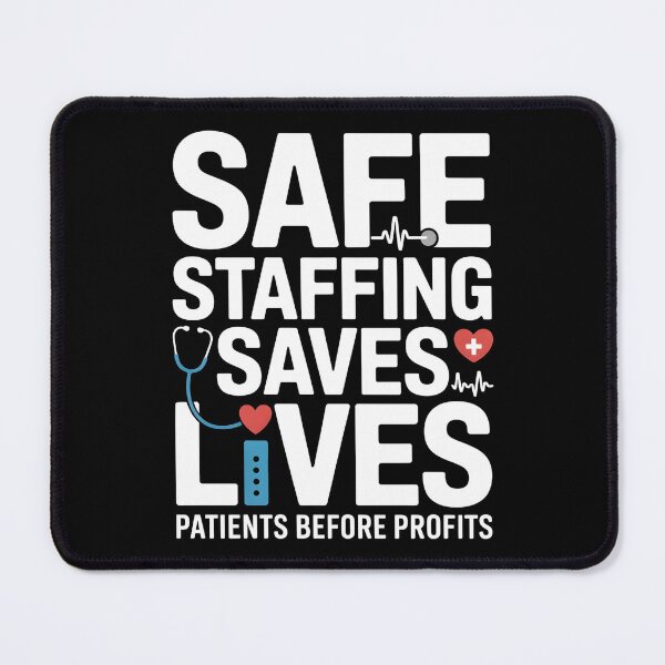 Item preview, Safe Staffing Saves Lives Nurses March Nurse Strike Support T-Shirt designed and sold by UrbanHowlz.