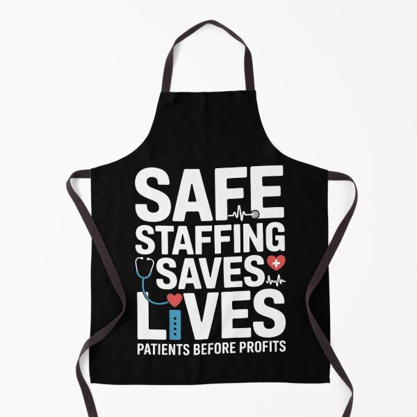 Item preview, Safe Staffing Saves Lives Nurses March Nurse Strike Support T-Shirt designed and sold by UrbanHowlz.