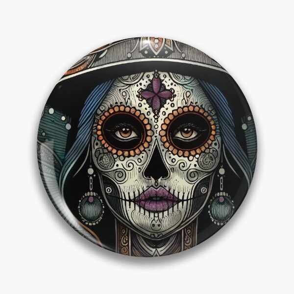 Item preview, Catrina Illustration - Vibrant Day of the Dead Art designed and sold by  Ojo de Lilith.