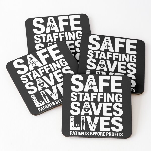 Item preview, Safe Staffing Saves Lives Nurses March Nurse Strike Support T-Shirt designed and sold by UrbanHowlz.