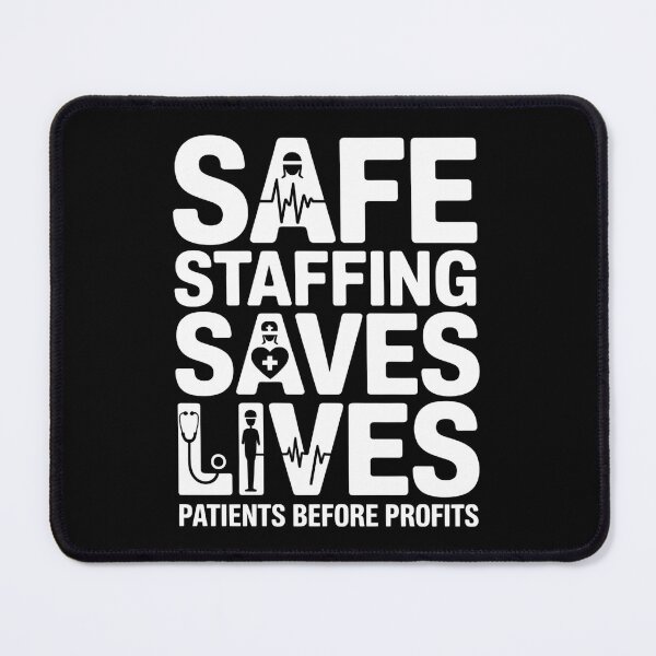 Item preview, Safe Staffing Saves Lives Nurses March Nurse Strike Support T-Shirt designed and sold by UrbanHowlz.