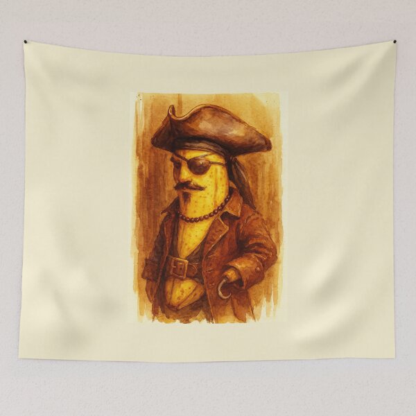 Item preview, Banana Pirate Parody Funny Surreal Fruit designed and sold by Sarcastic designs.