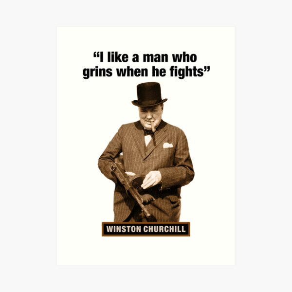 Winston Churchill quote War is mainly a catalogue of blunders Poster for  Sale by BigTime