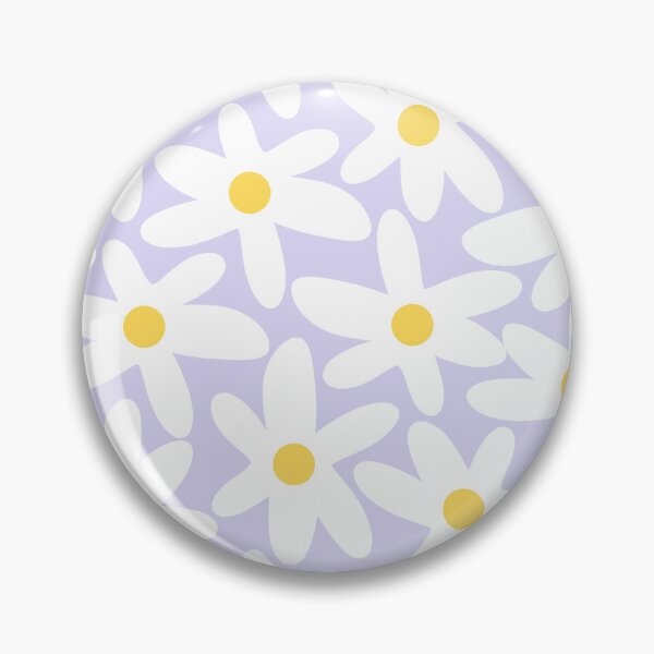 Item preview, Floral Daisy Time Pattern in Lavender Pastel Purple designed and sold by kierkegaard.