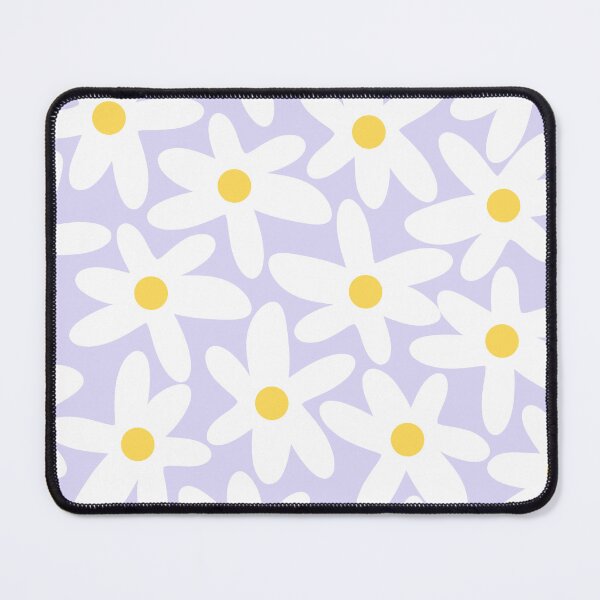 Item preview, Floral Daisy Time Pattern in Lavender Pastel Purple designed and sold by kierkegaard.