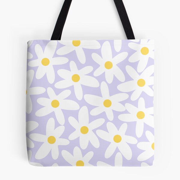 Item preview, Floral Daisy Time Pattern in Lavender Pastel Purple designed and sold by kierkegaard.