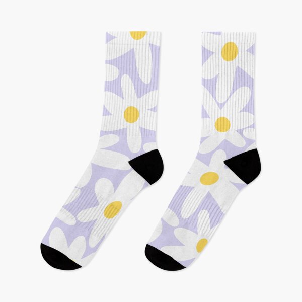 Item preview, Floral Daisy Time Pattern in Lavender Pastel Purple designed and sold by kierkegaard.