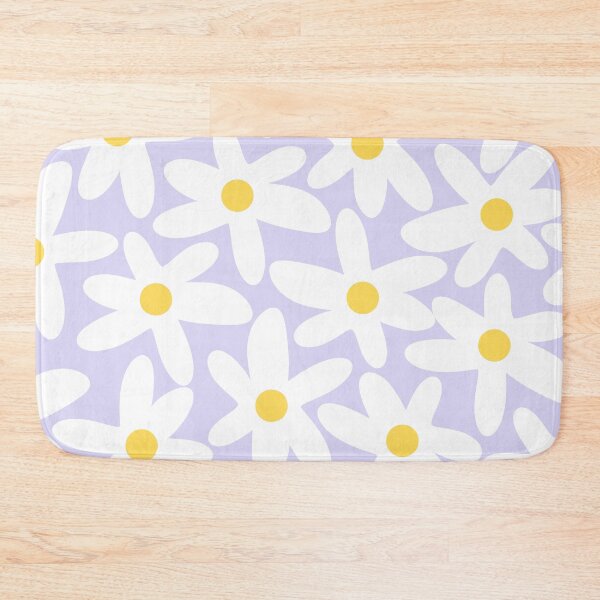Item preview, Floral Daisy Time Pattern in Lavender Pastel Purple designed and sold by kierkegaard.