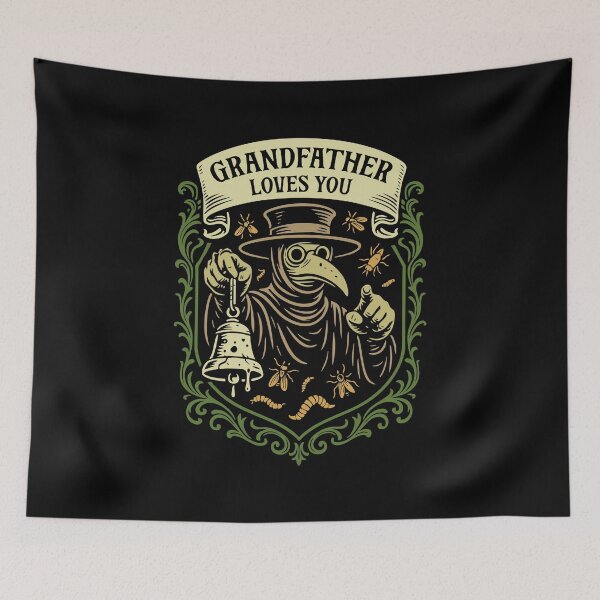 Item preview, Grandfather Loves You Plague Doctor Funny Wargaming designed and sold by pixeptional.