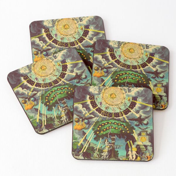 Item preview, Alchemical Hermetric And Mystical Emblems Print designed and sold by BrunhildSchafer.