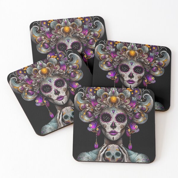 Item preview, Catrina Illustration - Vibrant Day of the Dead Art designed and sold by  Ojo de Lilith.