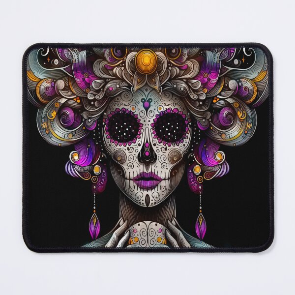 Item preview, Catrina Illustration - Vibrant Day of the Dead Art designed and sold by Ojo de Lilith.