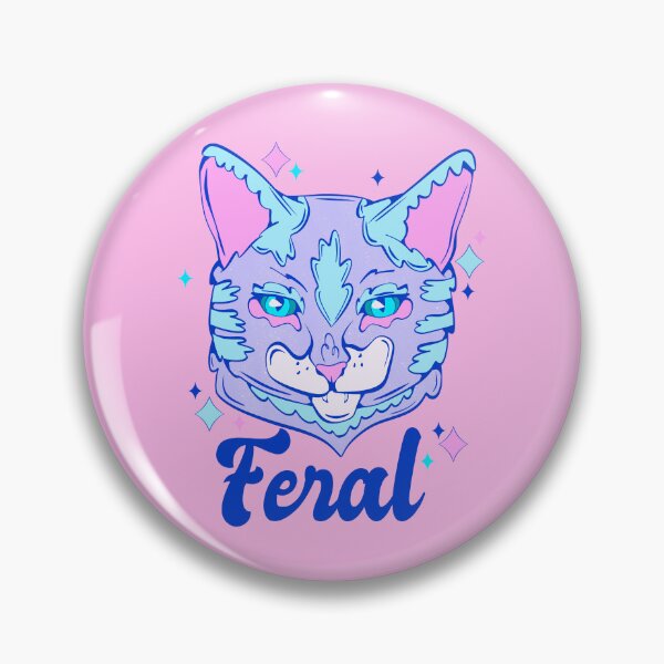 Item preview, feral cat - pastel feisty feral cat art  designed and sold by crestfallenmermaid.
