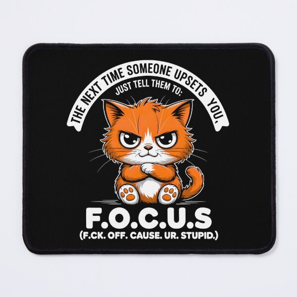 Item preview, The Next Time Someone Upsets You Just Tell Them to Focus T-Shirt - Cat designed and sold by UrbanHowlz.