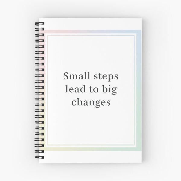 Item preview, Small Steps, Big Changes - Progress over Perfection Art designed and sold by GabrielaNavas.