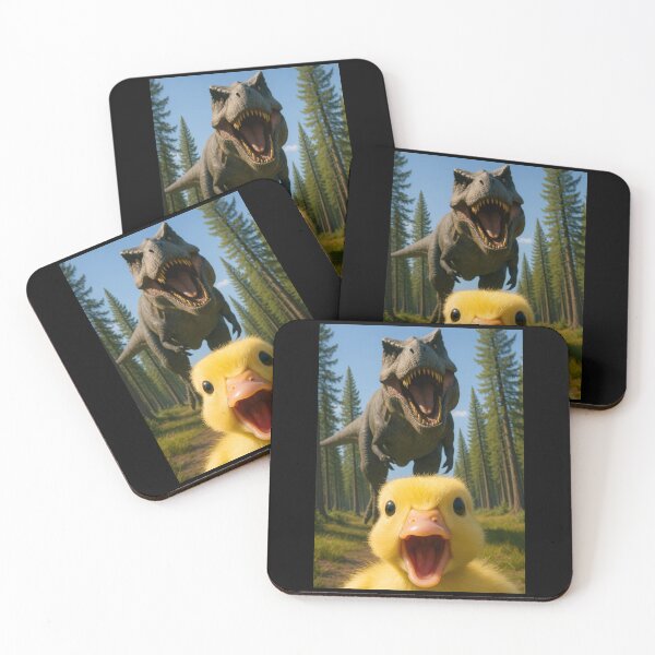 Item preview, Funny Yellow Duck Dinosaur Trex Animal Lover Boys Girls Kids designed and sold by rafaeltto.