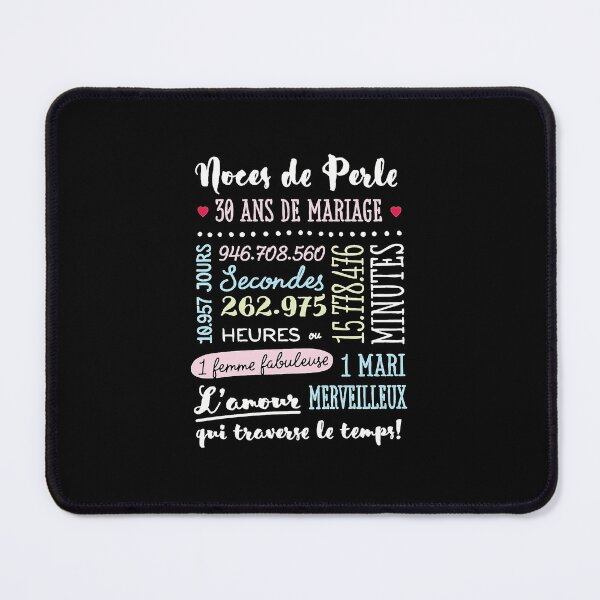 Item preview, Cadeau 30 Ans De Mariage Pour Couple Noces De Perle designed and sold by IsmailMoser.