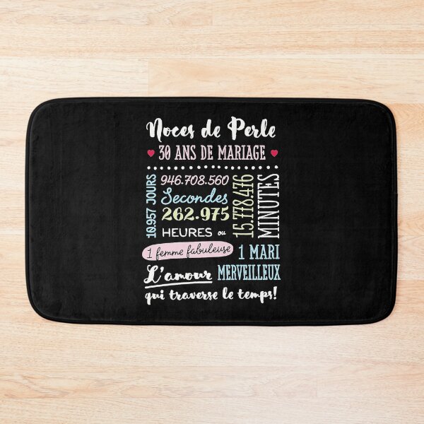 Item preview, Cadeau 30 Ans De Mariage Pour Couple Noces De Perle designed and sold by IsmailMoser.