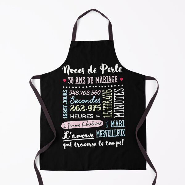 Item preview, Cadeau 30 Ans De Mariage Pour Couple Noces De Perle designed and sold by IsmailMoser.