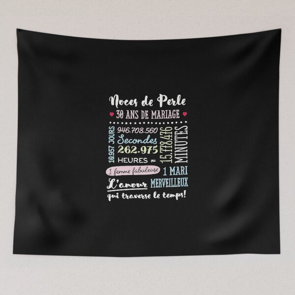 Item preview, Cadeau 30 Ans De Mariage Pour Couple   Noces De Perle designed and sold by IsmailMoser.