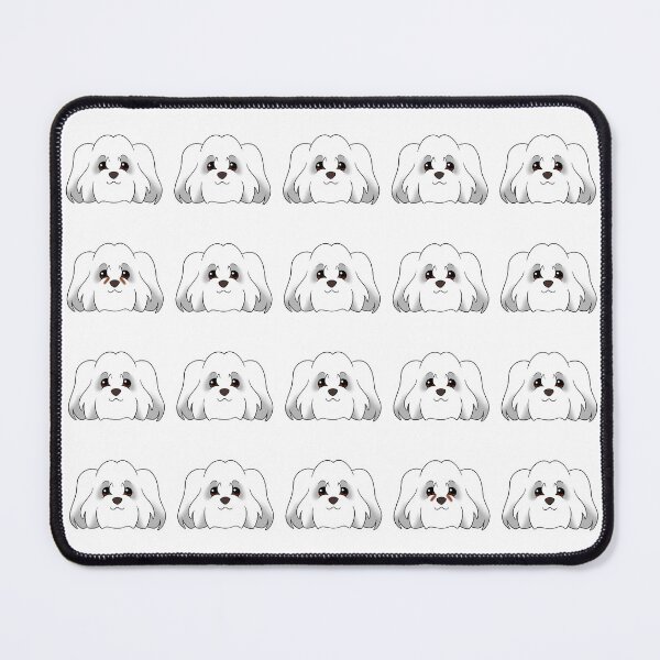 Item preview, Coton de Tulear Pattern White Background designed and sold by OliRoseArt.