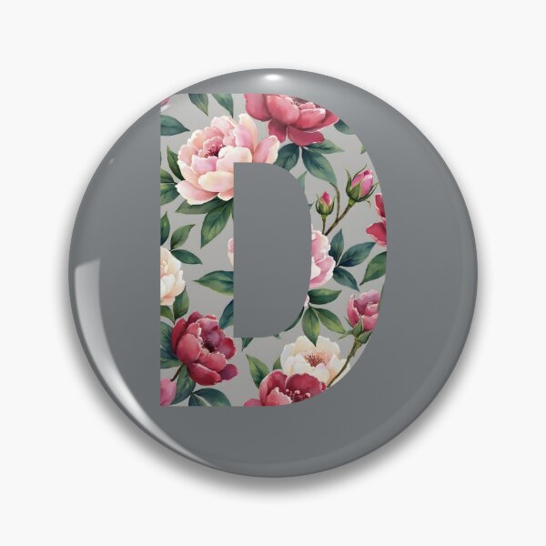 Item preview, Vintage Floral Letter D Monogram designed and sold by rustyroofco.