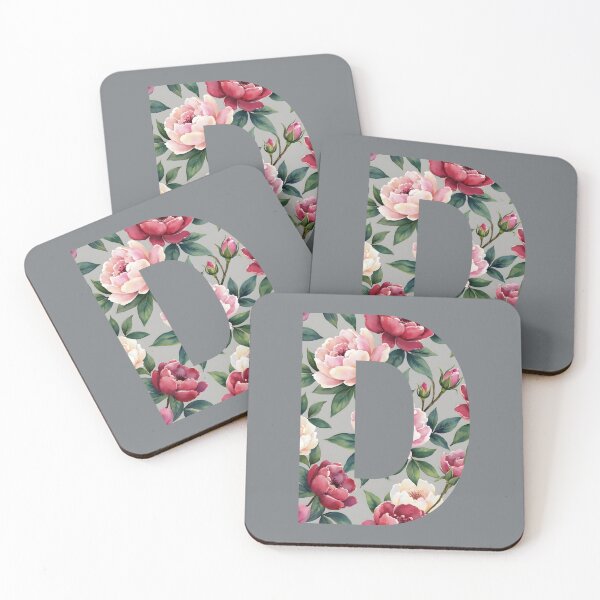 Item preview, Vintage Floral Letter D Monogram designed and sold by rustyroofco.