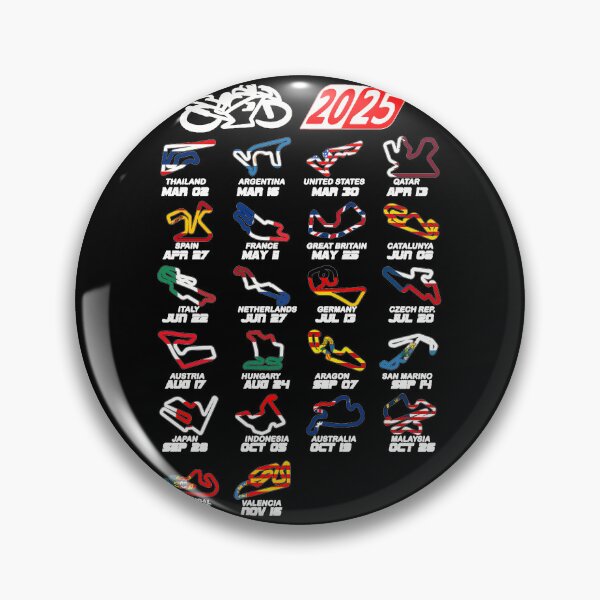 Item preview, Calendar Season 2025 Motogp Circuits Colors designed and sold by IsmailMoser.