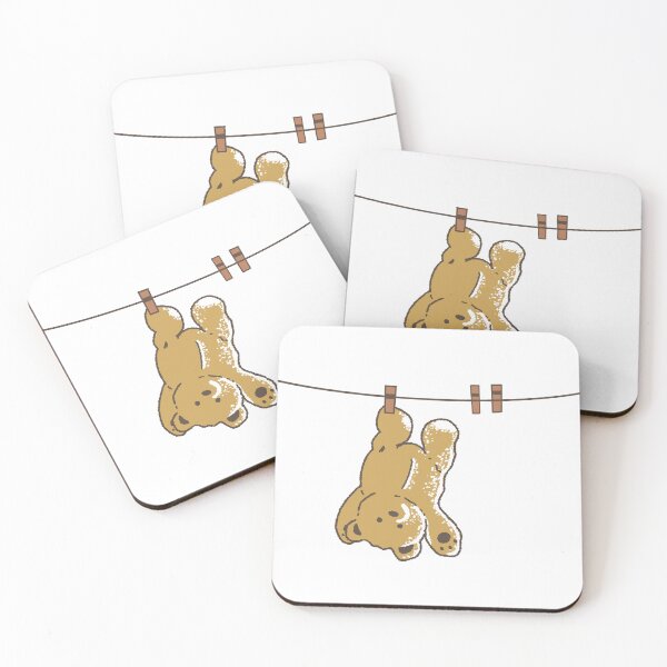 Item preview, Teddy Bear on the Clothesline designed and sold by Nojom-.