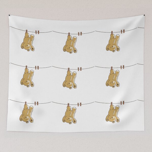 Item preview, Teddy Bear on the Clothesline designed and sold by Nojom-.