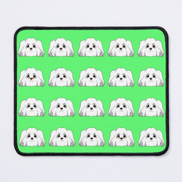 Item preview, Coton de Tulear Pattern Green Background designed and sold by OliRoseArt.