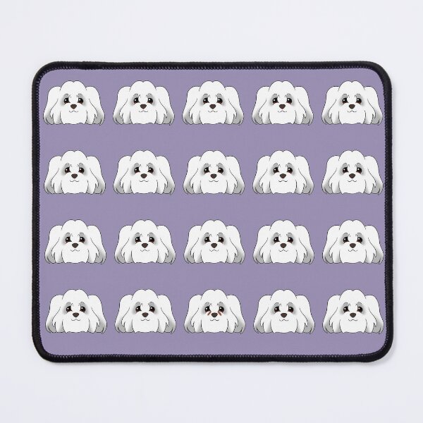 Item preview, Coton de Tulear Pattern Grey Background designed and sold by OliRoseArt.