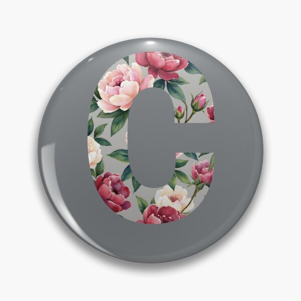 Item preview, Vintage Floral Letter C Monogram designed and sold by rustyroofco.