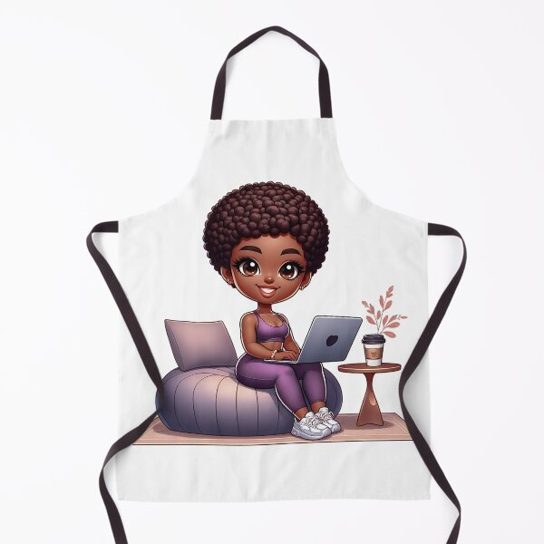 Item preview, Chibi Girl with Blonde Braids and Laptop designed and sold by Lulunza.