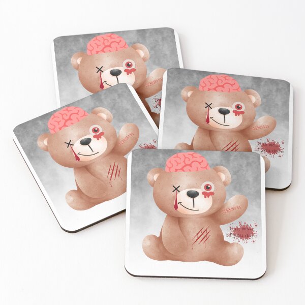 Item preview, Creepy Teddy – Brain Pop Horror Plush designed and sold by ZEYCAT.