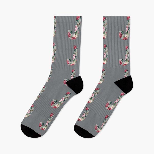 Item preview, Vintage Floral Letter J Monogram designed and sold by rustyroofco.