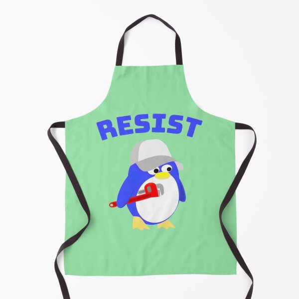 Item preview, Resist Penguin with Wrench | PERFECT GIFT FOR YOU AND FRIENDS designed and sold by MarcBuwalda.