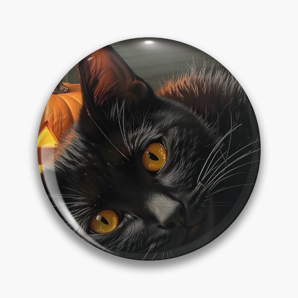 Item preview, Midnight, The Halloween Cat designed and sold by ACuriousshoppe.