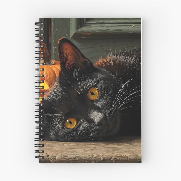 Item preview, Midnight, The Halloween Cat designed and sold by ACuriousshoppe.