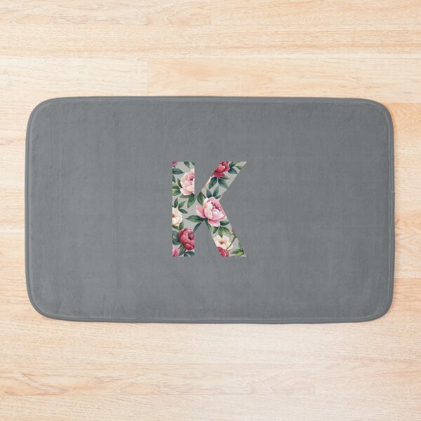 Item preview, Vintage Floral Letter K Monogram designed and sold by rustyroofco.