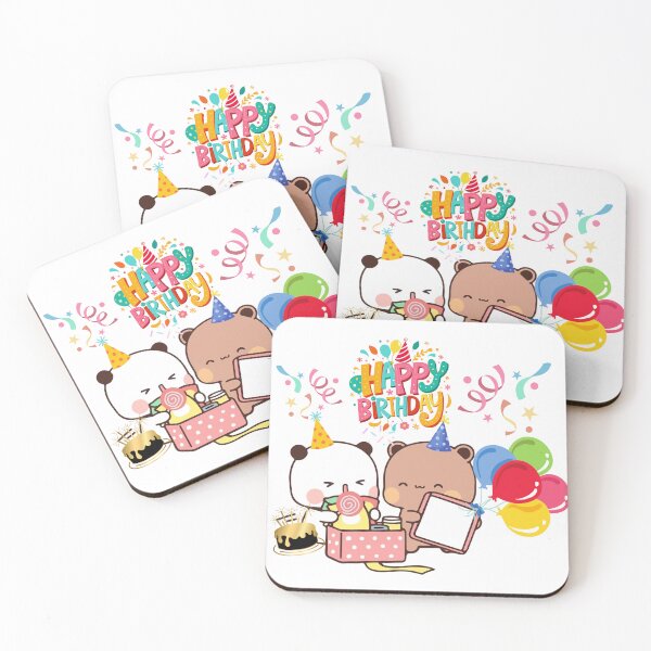 Item preview, Happy Birthday Cute DuDu Bear and BuBu Panda Are Celebrating 2026 designed and sold by DaresToDream.
