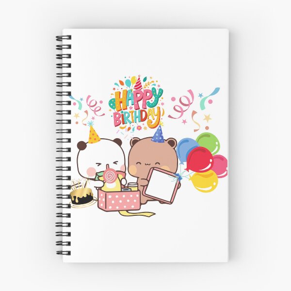 Item preview, Happy Birthday Cute DuDu Bear and BuBu Panda Are Celebrating 2026 designed and sold by DaresToDream.