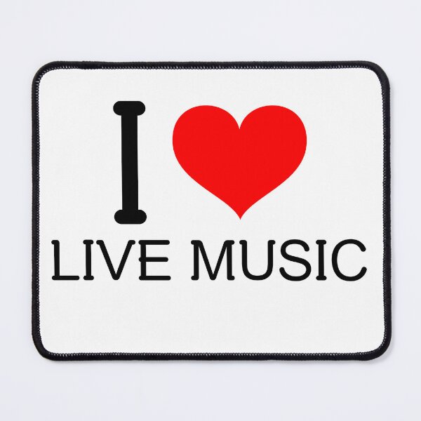 Item preview, I Love Live Music Acoustic Musician Tee designed and sold by Hintotees.