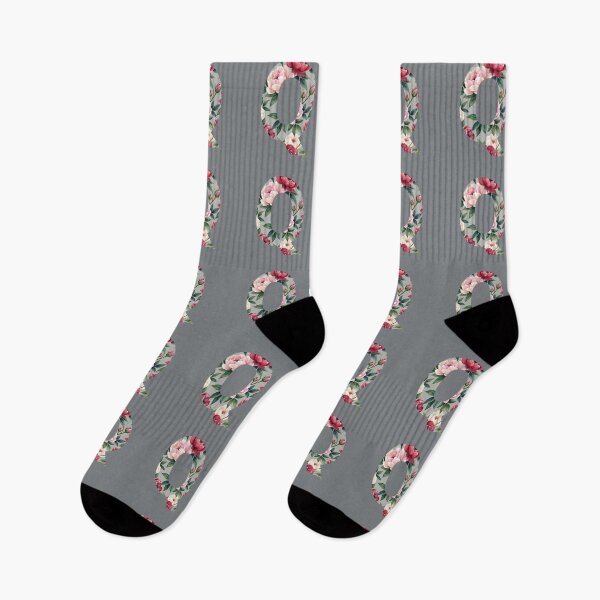 Item preview, Vintage Floral Letter Q Monogram designed and sold by rustyroofco.